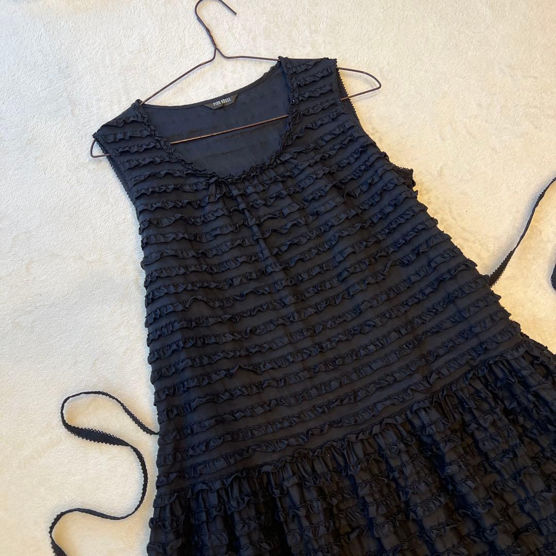 【試着のみ】ピンクハウス　豪華段々フリルワンピース