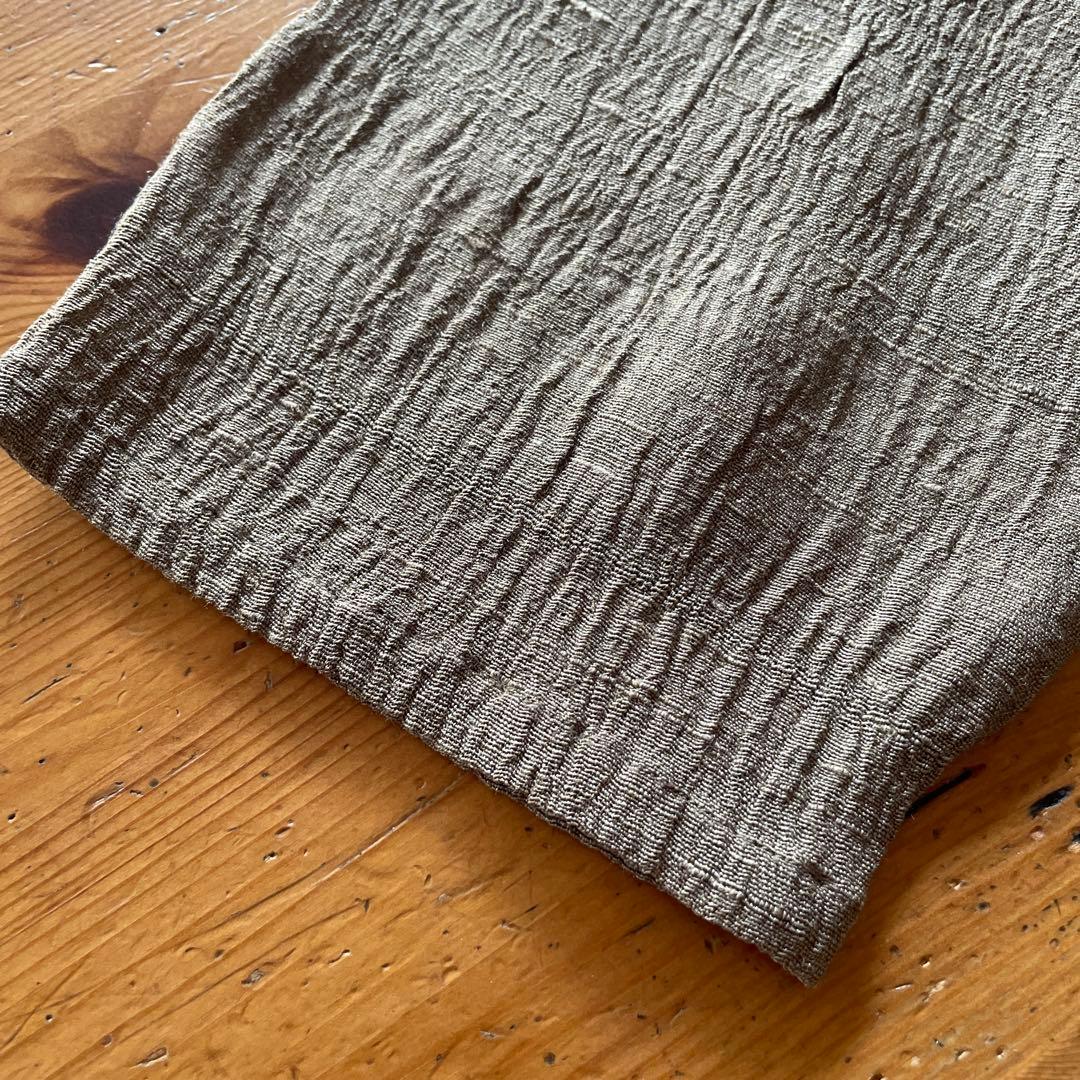 真木テキスタイルスタジオ。チュニック。モカ茶色。