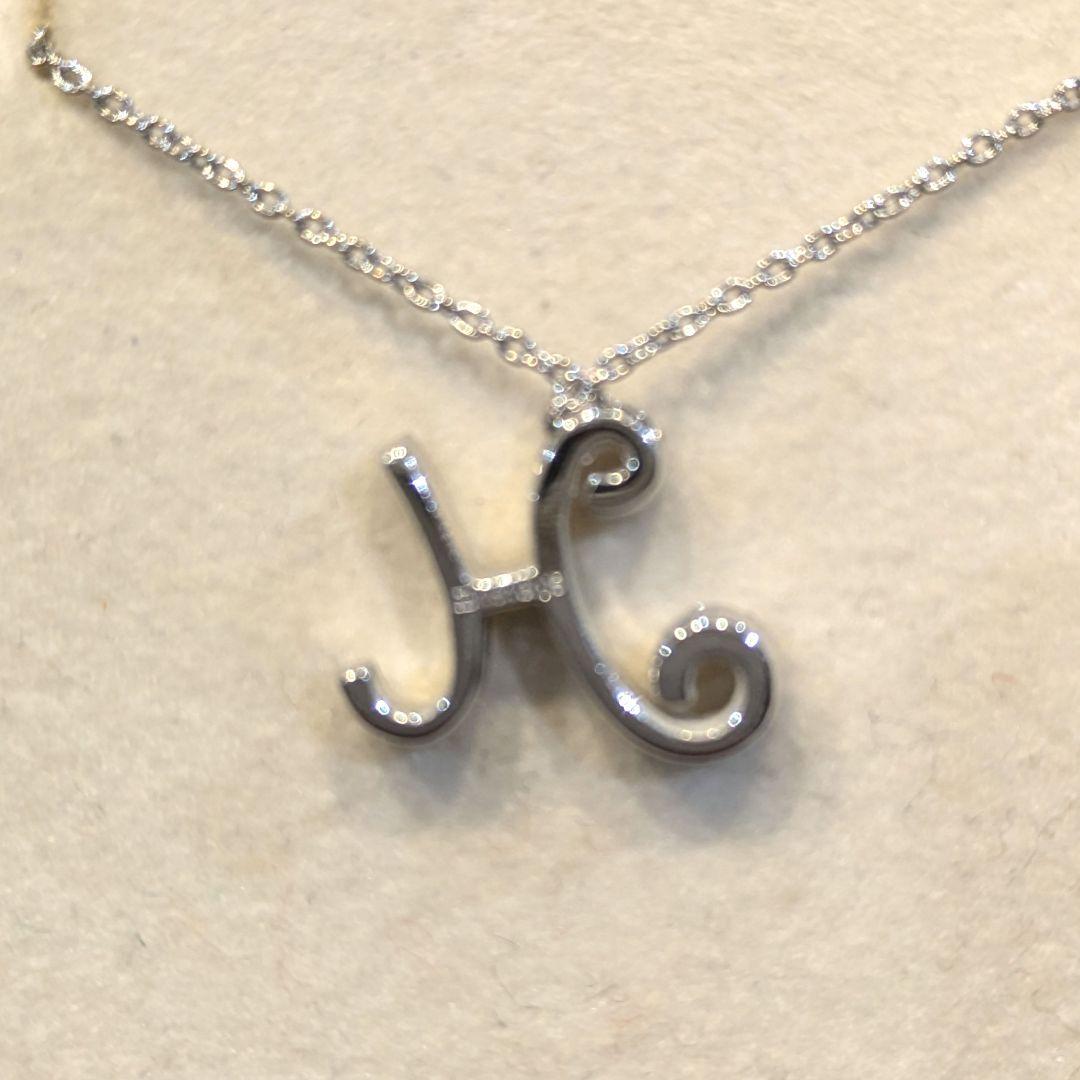 ポンテヴェキオ アルファベット 'H' ネックレス