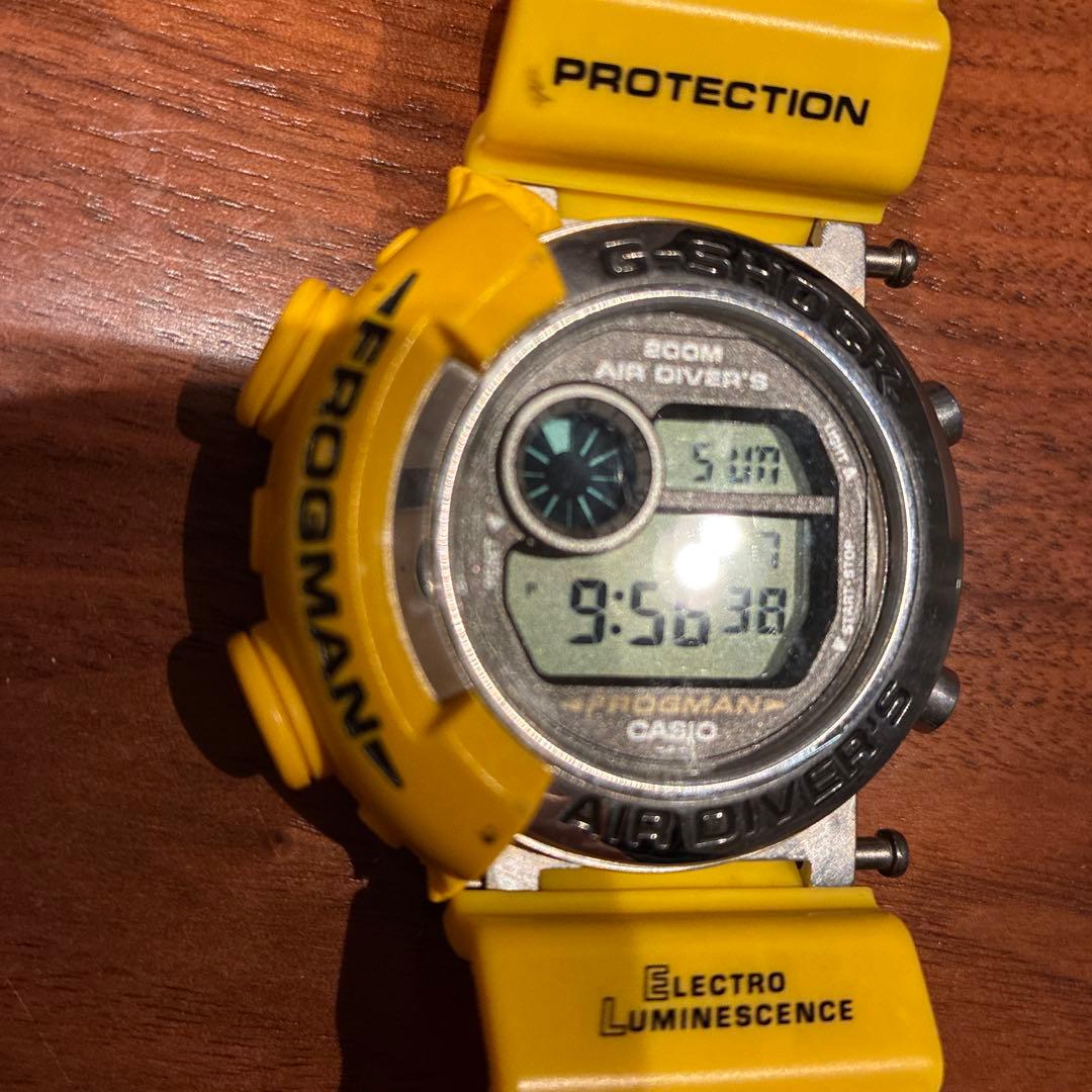 G-SHOCK FROGMAN イエロー 本体のみ（ベルト破損）　フロッグマン
