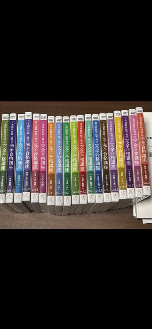 日本語能力検定試験合格　参考書、DVD、完全合格講座、講義ノートセット