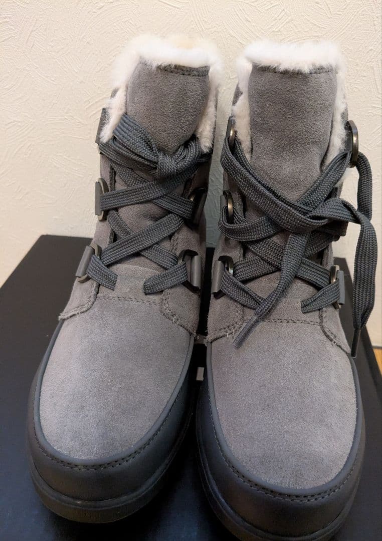 ソレル 防水 ムートンブーツ 極暖 天然皮革 防水 透湿 新品 22000円