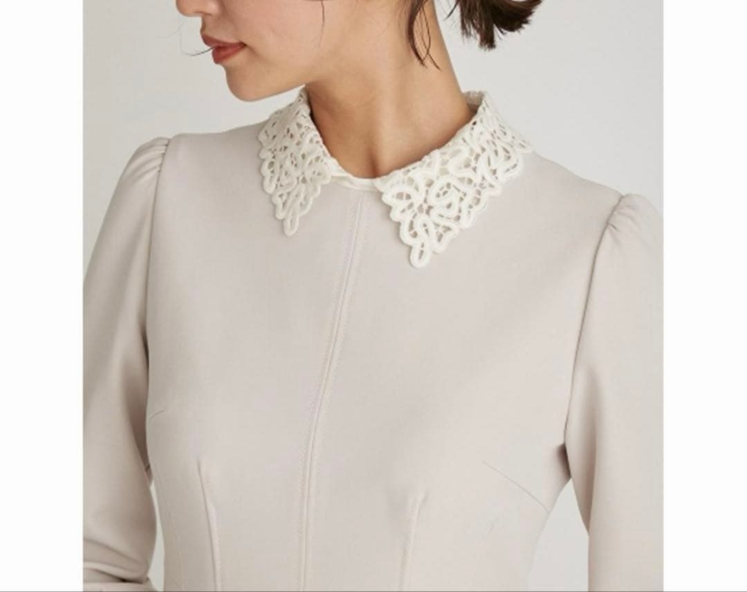 セルフォード　レース襟ワンピース　34