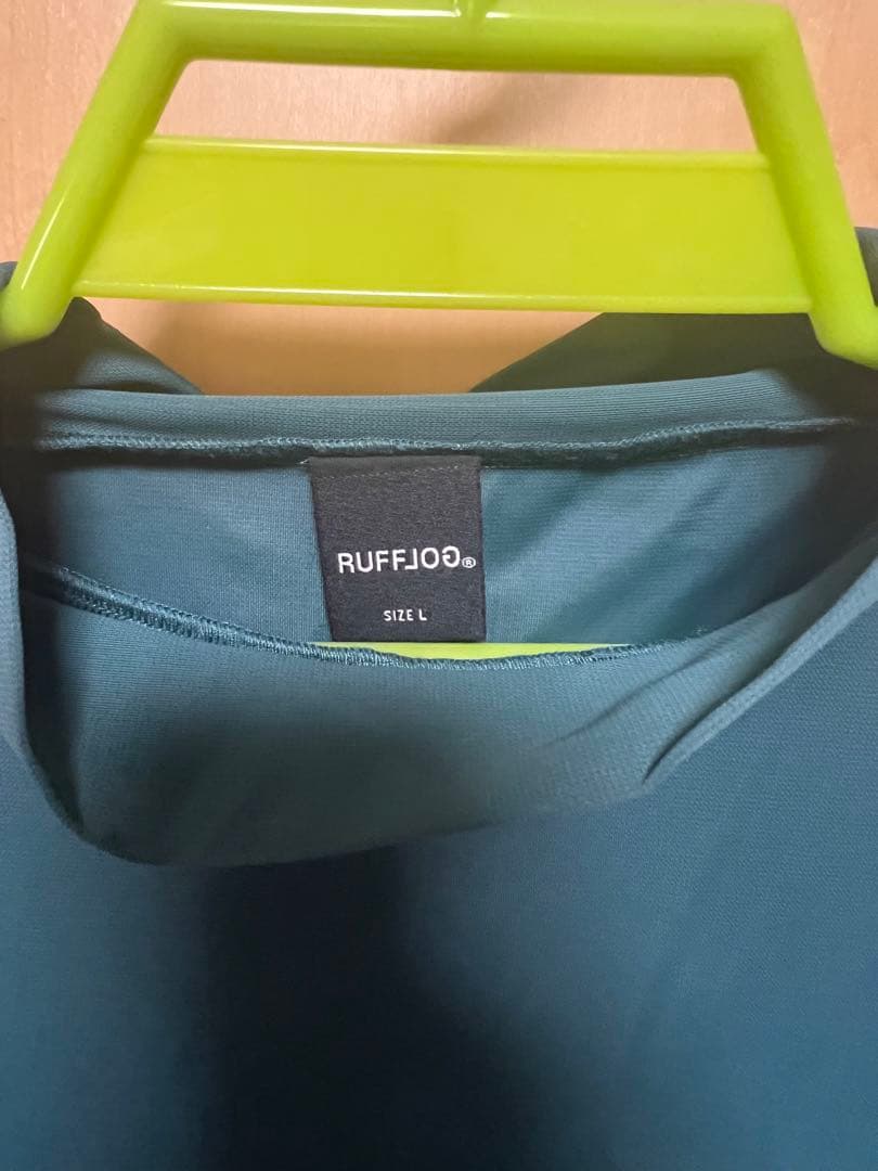「美品」RUFFLOG　ラフロッグ　モックネック　Lサイズ 半袖シャツ