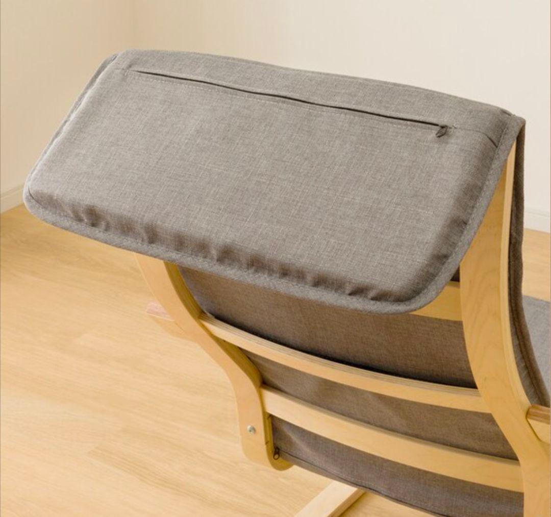 未使用ニトリ北欧風アームチェア（組み立て必要）グレー