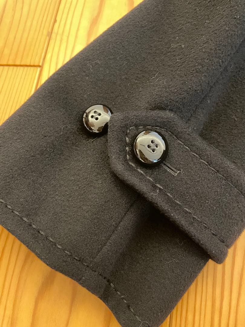 SPORTMAX フォックスファー付きブラックコート