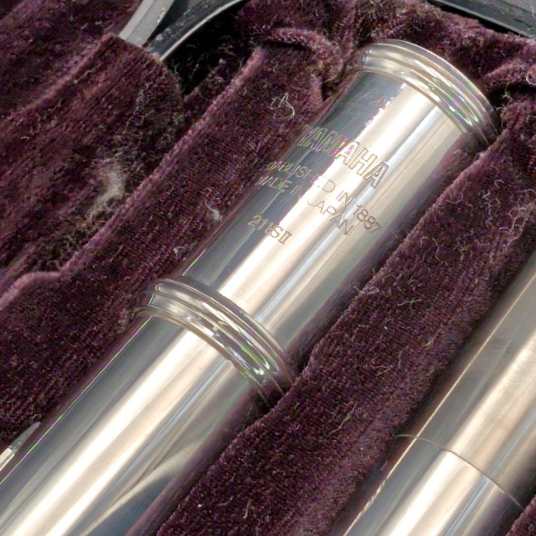 フルート　調整済　美品　ヤマハYFL211SⅡ（Eメカ.銀メッキ仕様）