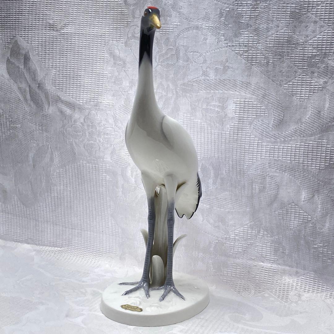 オールドノリタケ 丹頂 鶴 立ち鶴 フィギュリン 置物