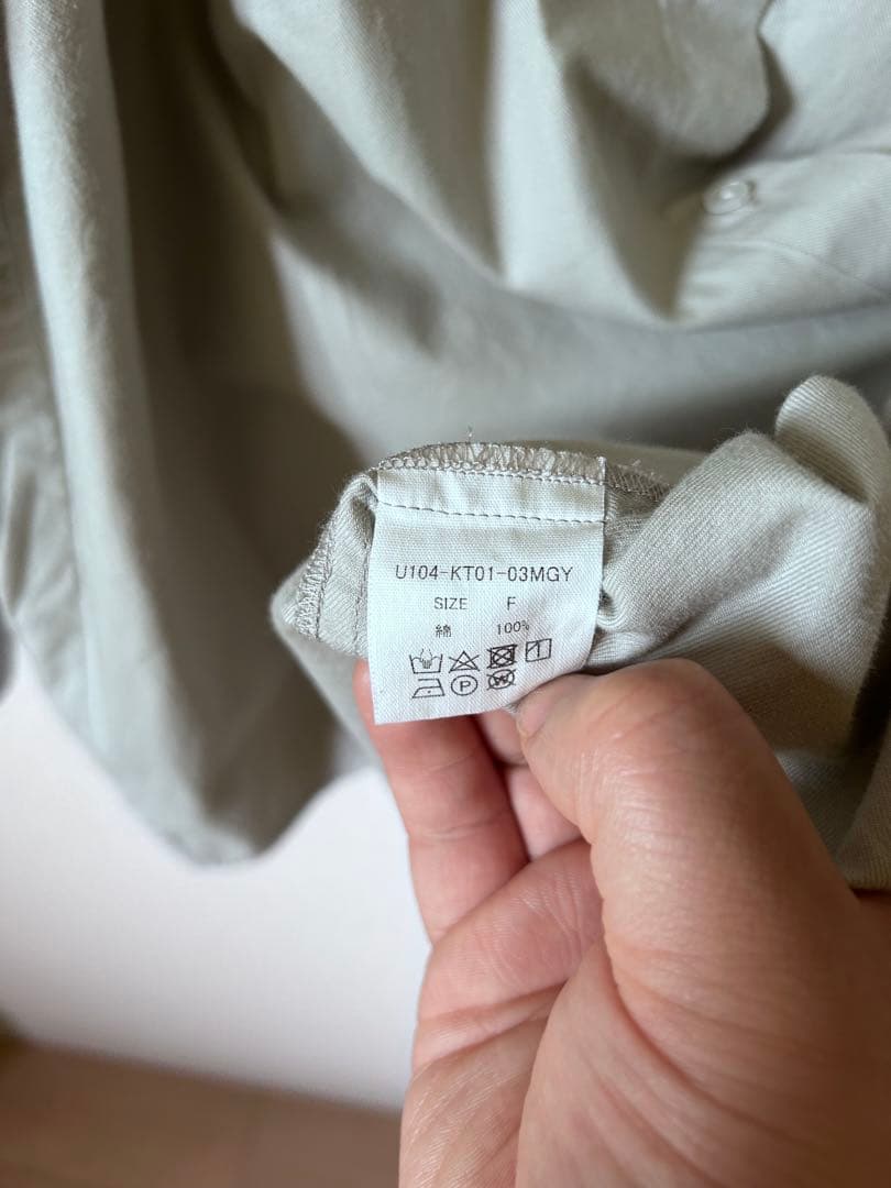 k*u様 定価21,780円 huis 遠州織物 グレーシャツ