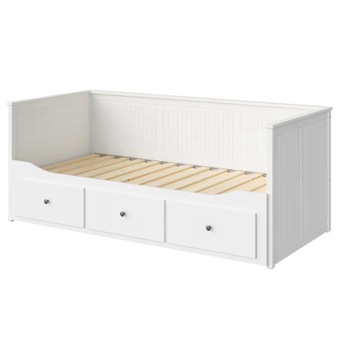【直接引渡し限定】IKEA　HEMNES　ヘムネス　デイベッドフレーム　ホワイト