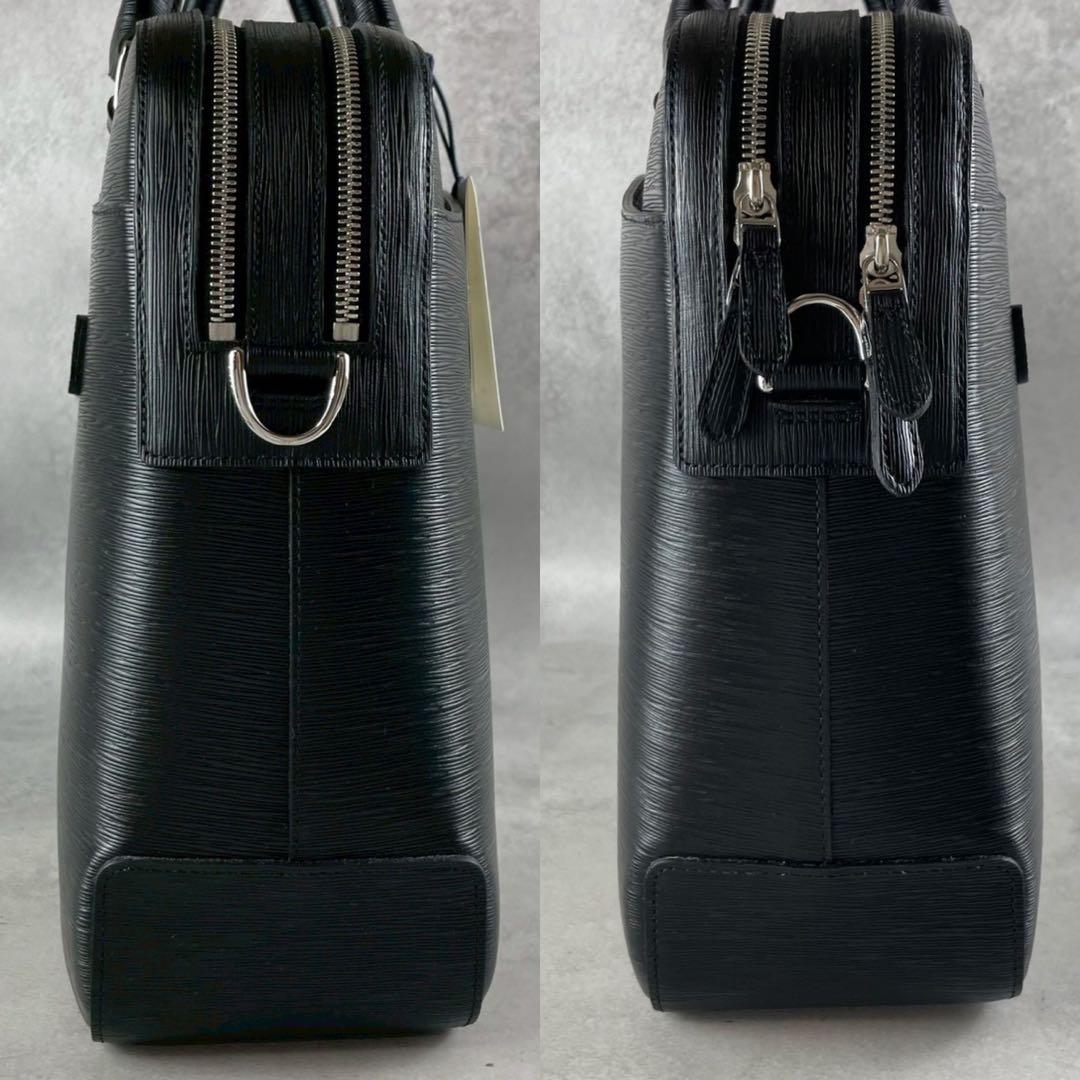 【未使用品】ペッレモルビダ キャピターノ 2室 2way A4可 黒 レザー