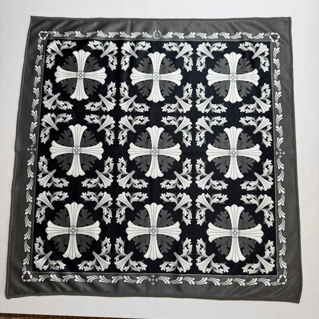 未使用品 クロムハーツ メガネ拭き バンダナ ハンカチ クロス