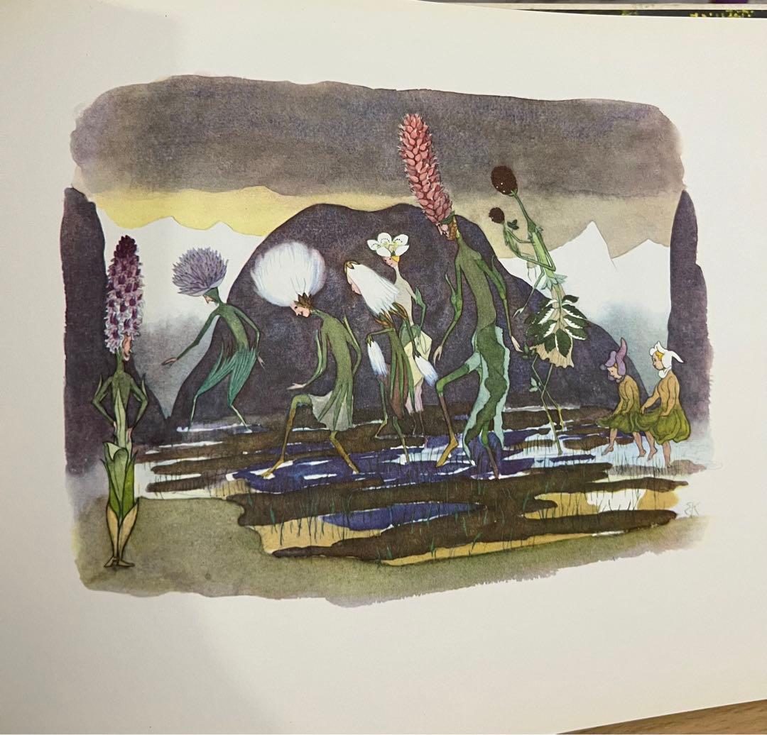 No.95希少 洋書 古書 絵本Alpenblumenmärchenアンティーク