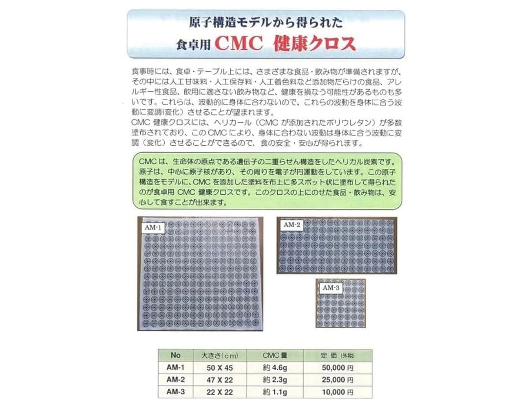 電磁波対策 CMC 食品の活性化 健康クロス CMC総合研究所