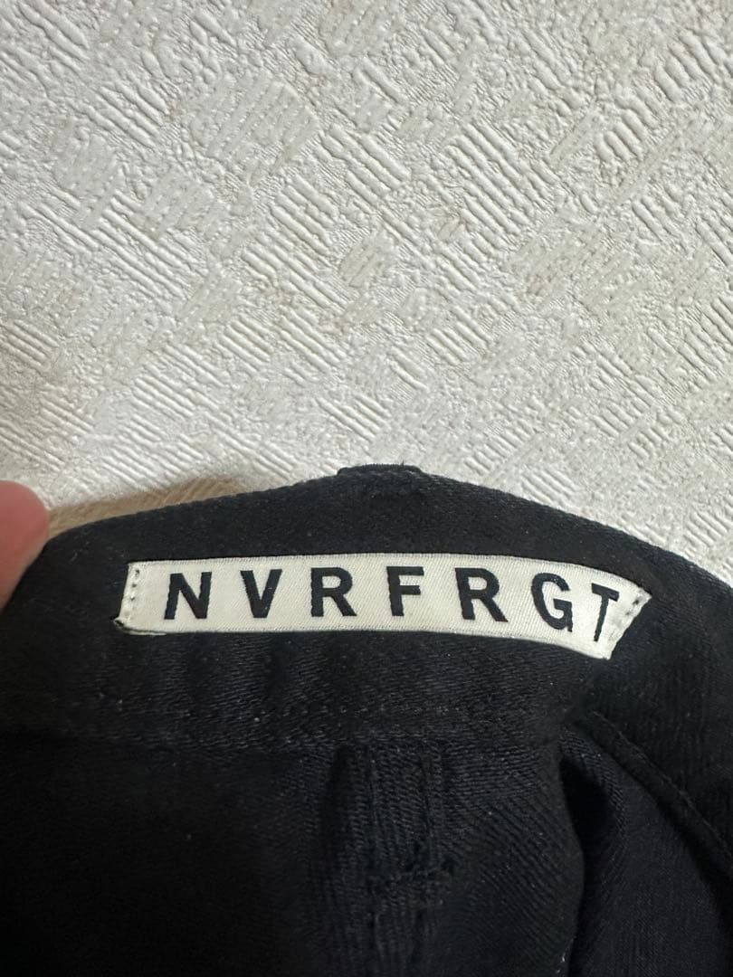 パンツ NVRFRGT 3D TWISTED WIDE LEG JEANS BLACK