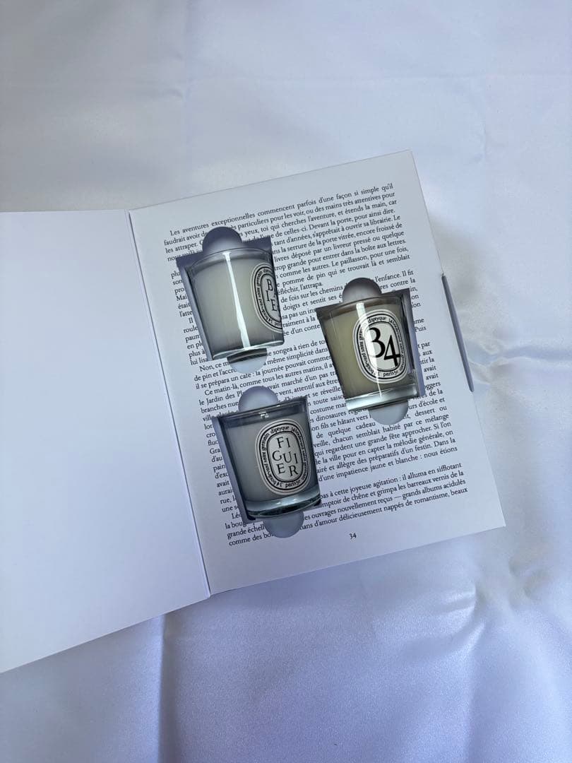 diptyque ミニキャンドルセット サプライズブッククリスマスコフレ　新品