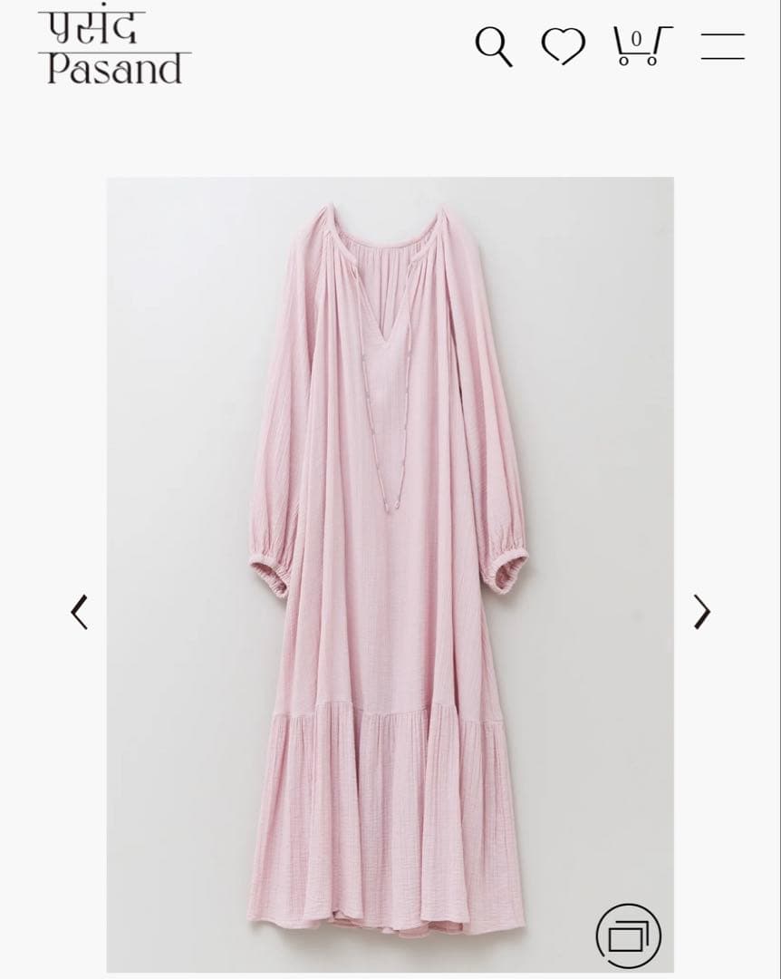 Sara mallika Cotton Gauze Long Dress 新品