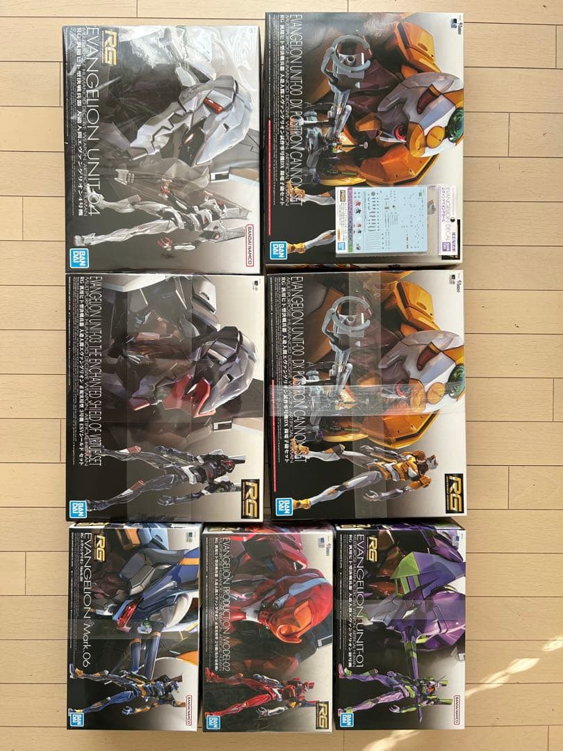 【未開封】RG エヴァンゲリオン 零・初・2・3・4・6号機セット
