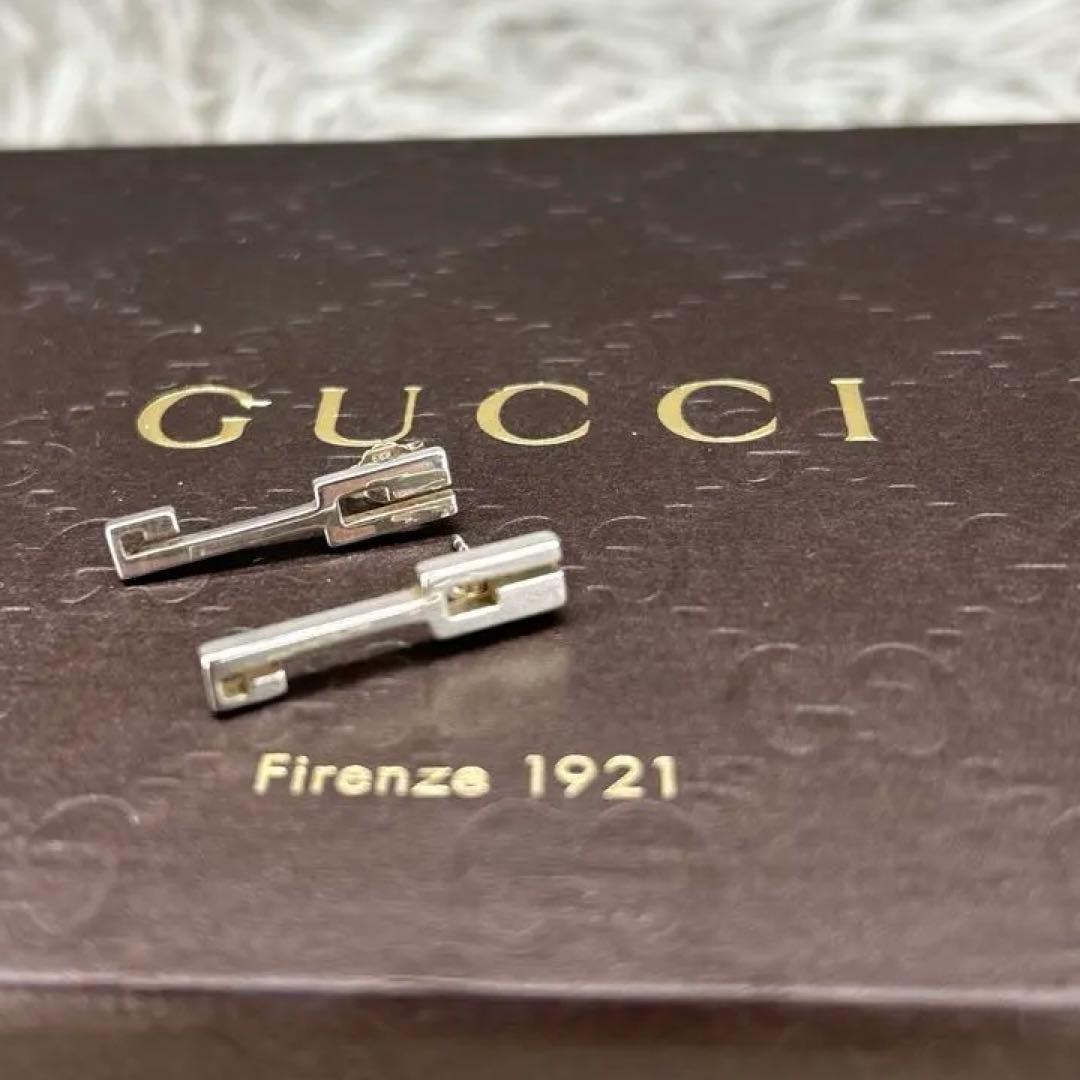 GUCCI Gロゴ　グッチ ピアス SV925 シルバー ピアス　G