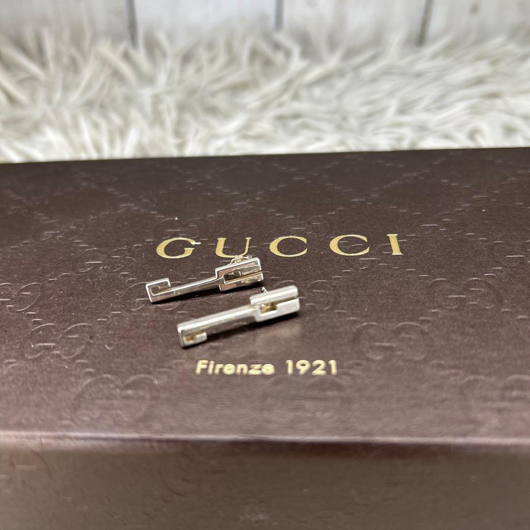 GUCCI Gロゴ　グッチ ピアス SV925 シルバー ピアス　G