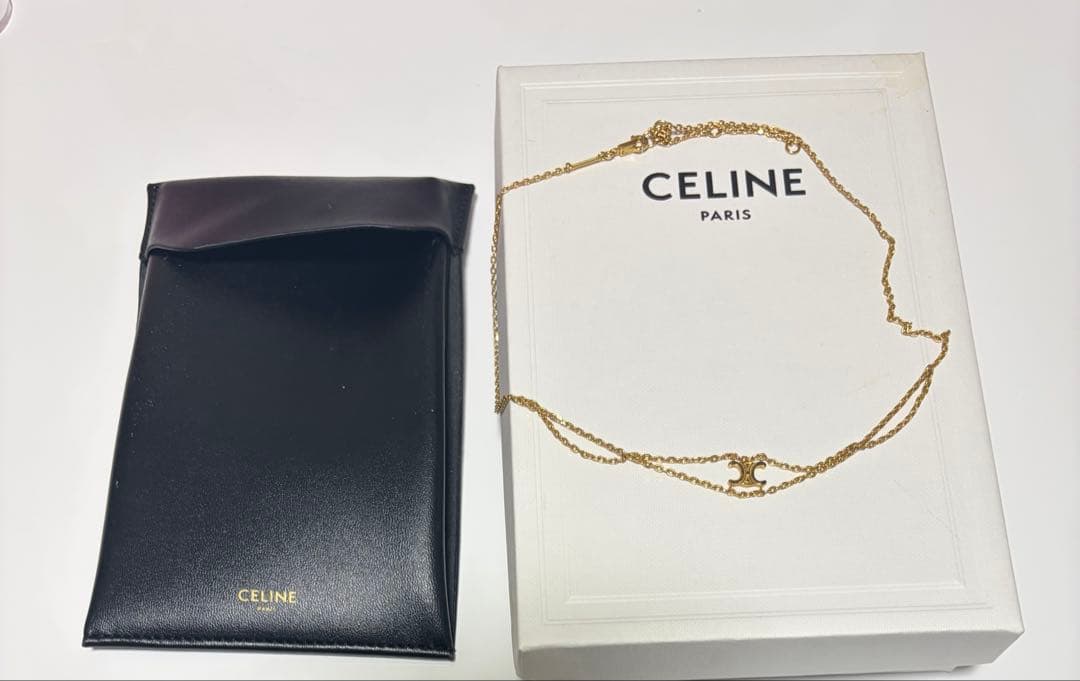 セリーヌ トリオンフ サスペンダー ネックレス