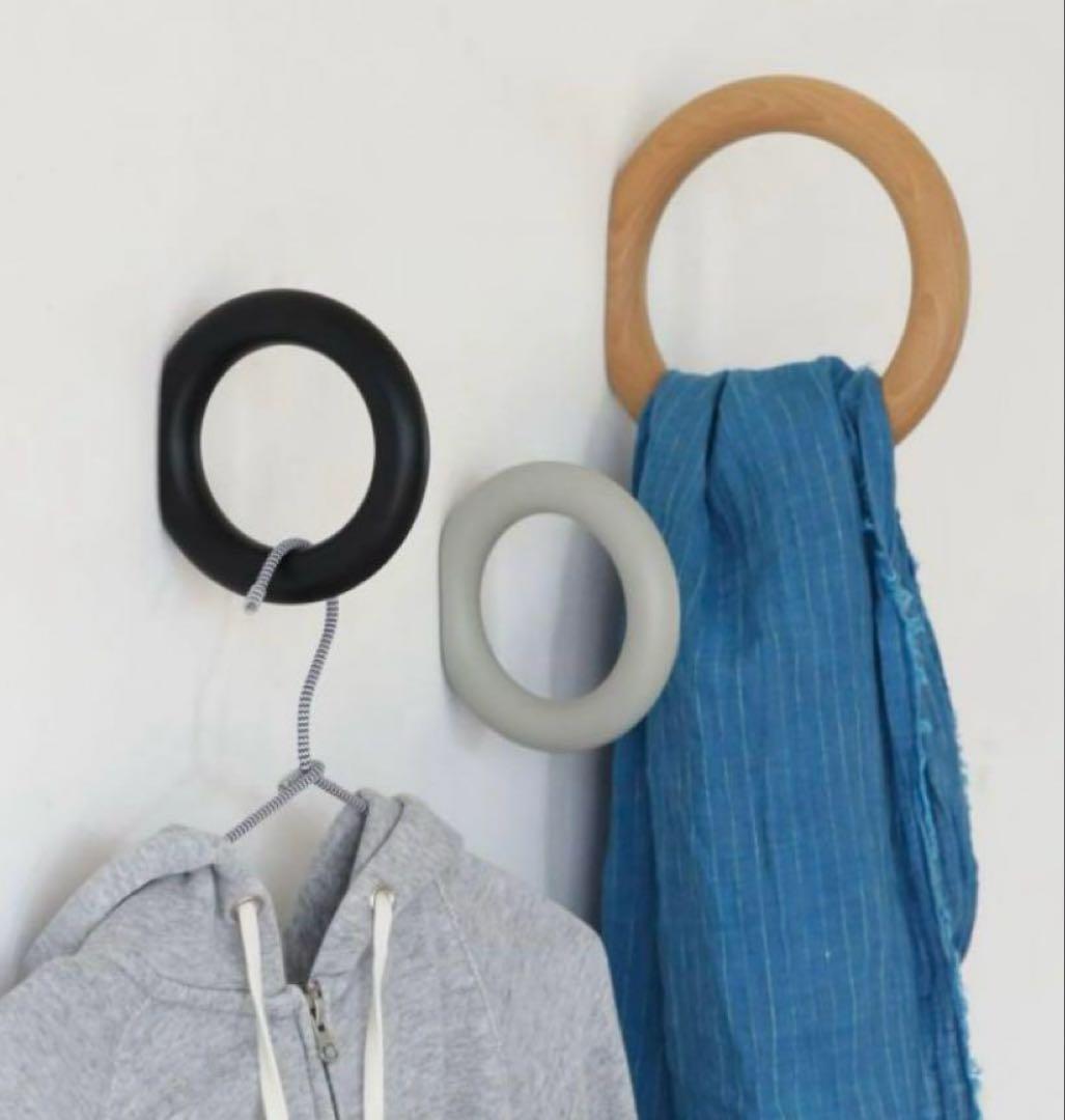 【HAY】GYM HOOK 黒　Sサイズ　タオル掛け