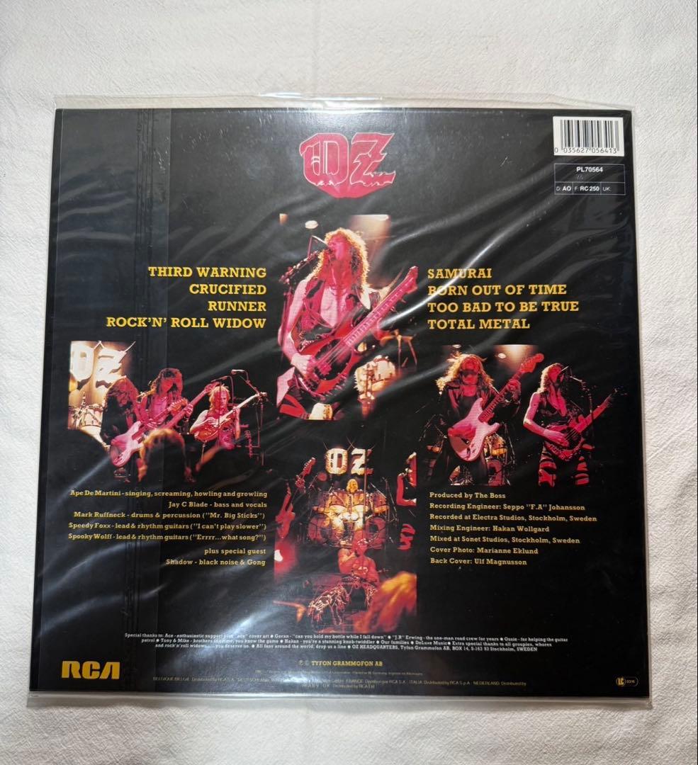 OZ「III Warning」LPレコード