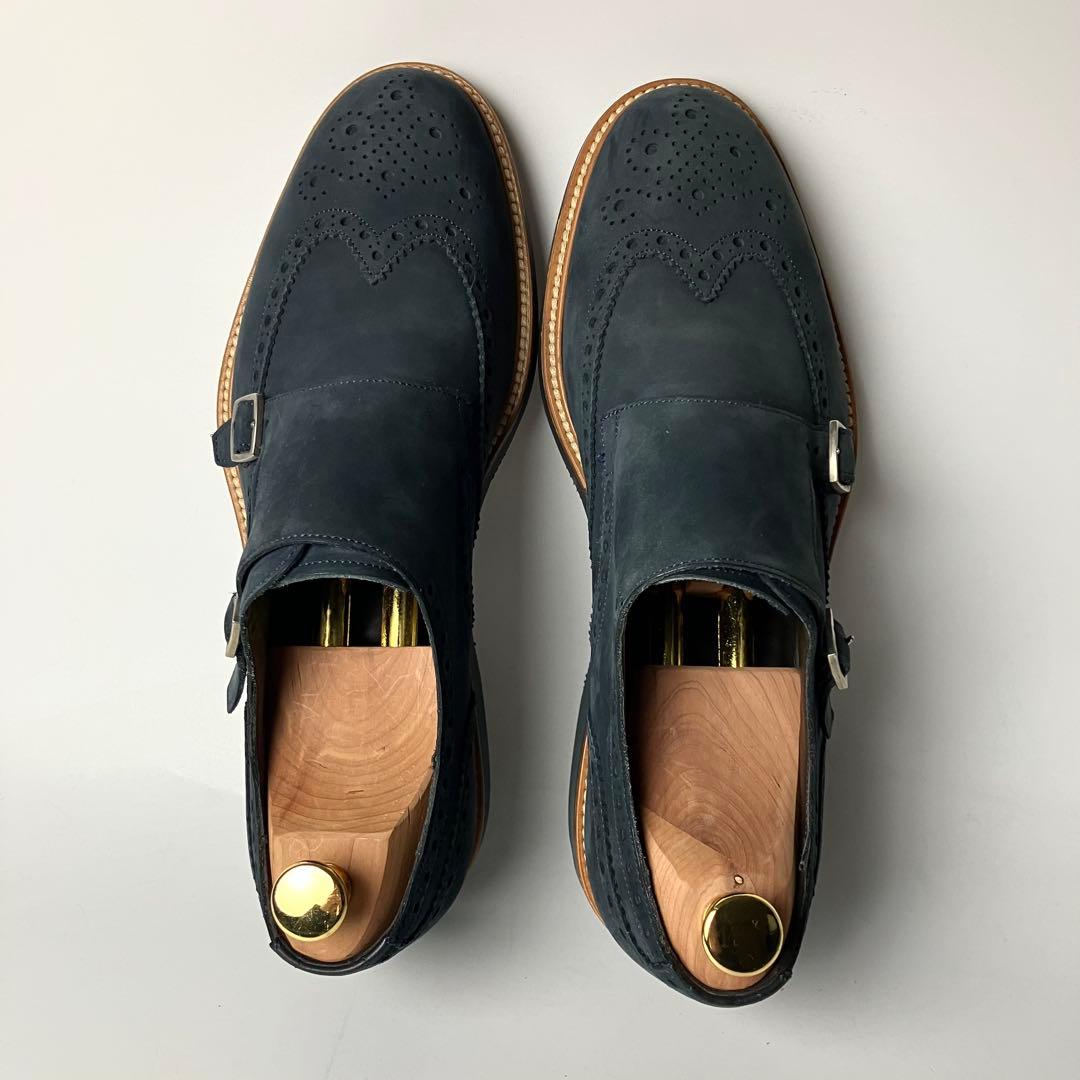 【良品】Salvatore Ferragamo ダブルモンク　ドレスシューズ 9