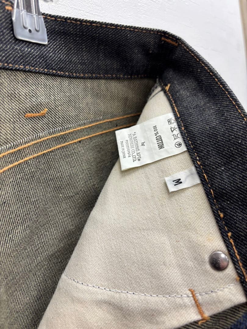 A BATHING APE リジットペインター デニムパンツ 生デニム未使用品