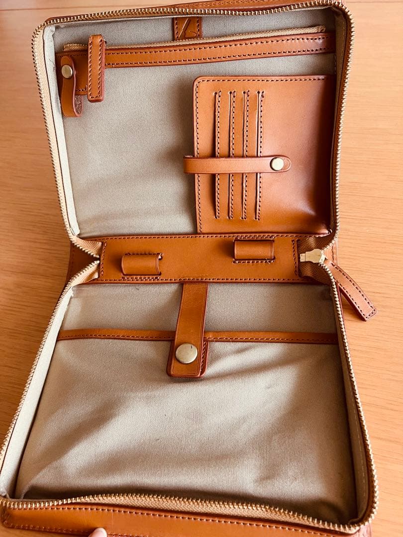 土屋鞄　ミニバッグ　ブラウンレザー ビジネスバッグ　希少品