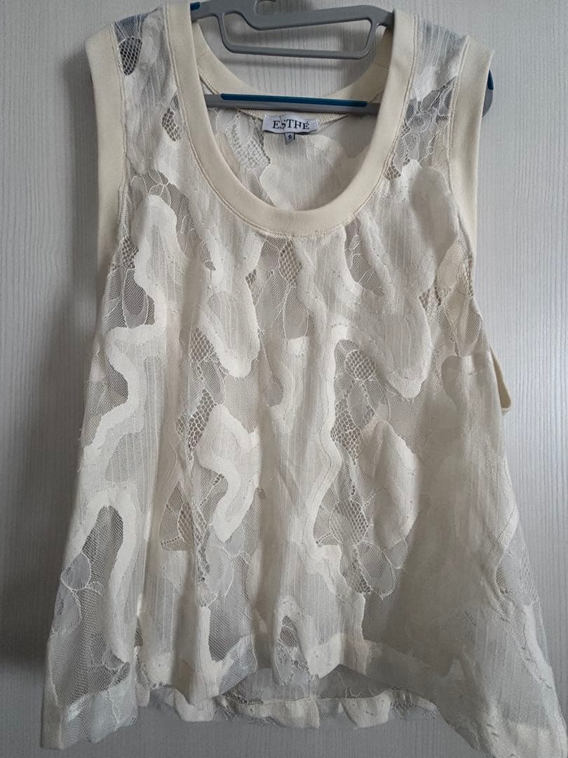 FRAMeWORK ESTHE OVERSIZED SHEER LACE ベスト