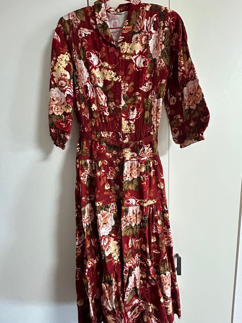 ピンクハウスPINKHOUSE インゲボルグ　花柄ロングワンピース