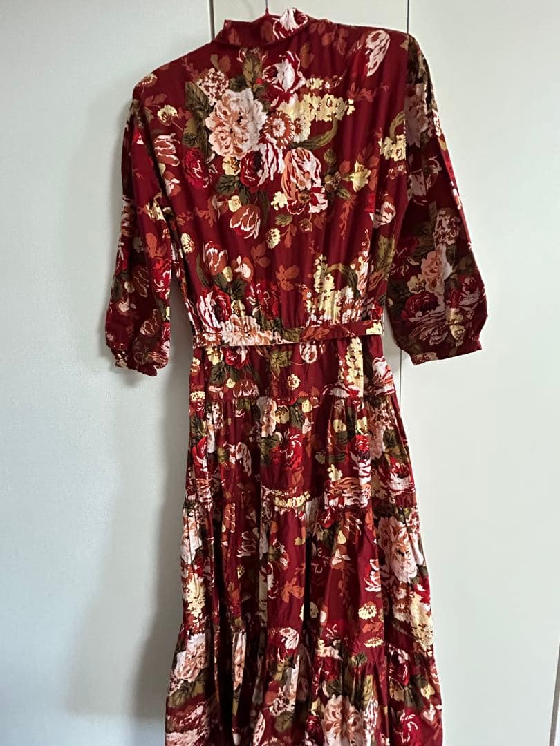 ピンクハウスPINKHOUSE インゲボルグ　花柄ロングワンピース