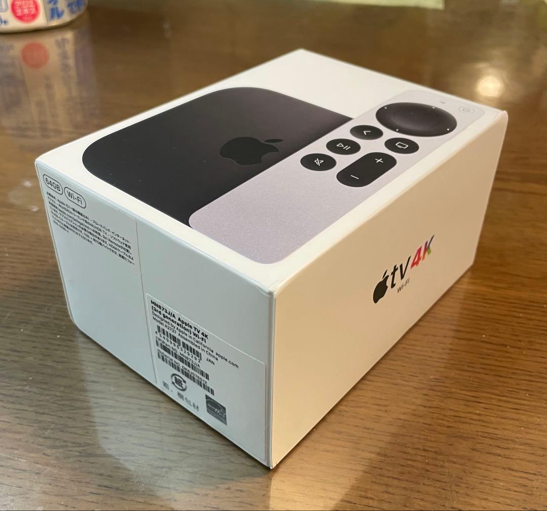 AppleTV 4K (第3世代) WiFi 64GB+HDMIケーブル付中古品