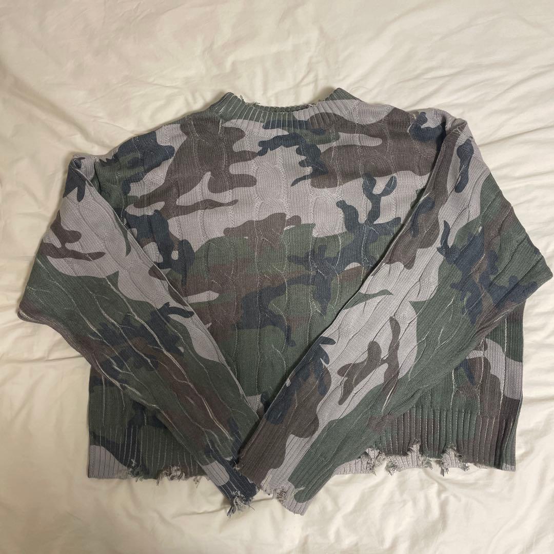 scuffers 迷彩柄 ニットセーター L