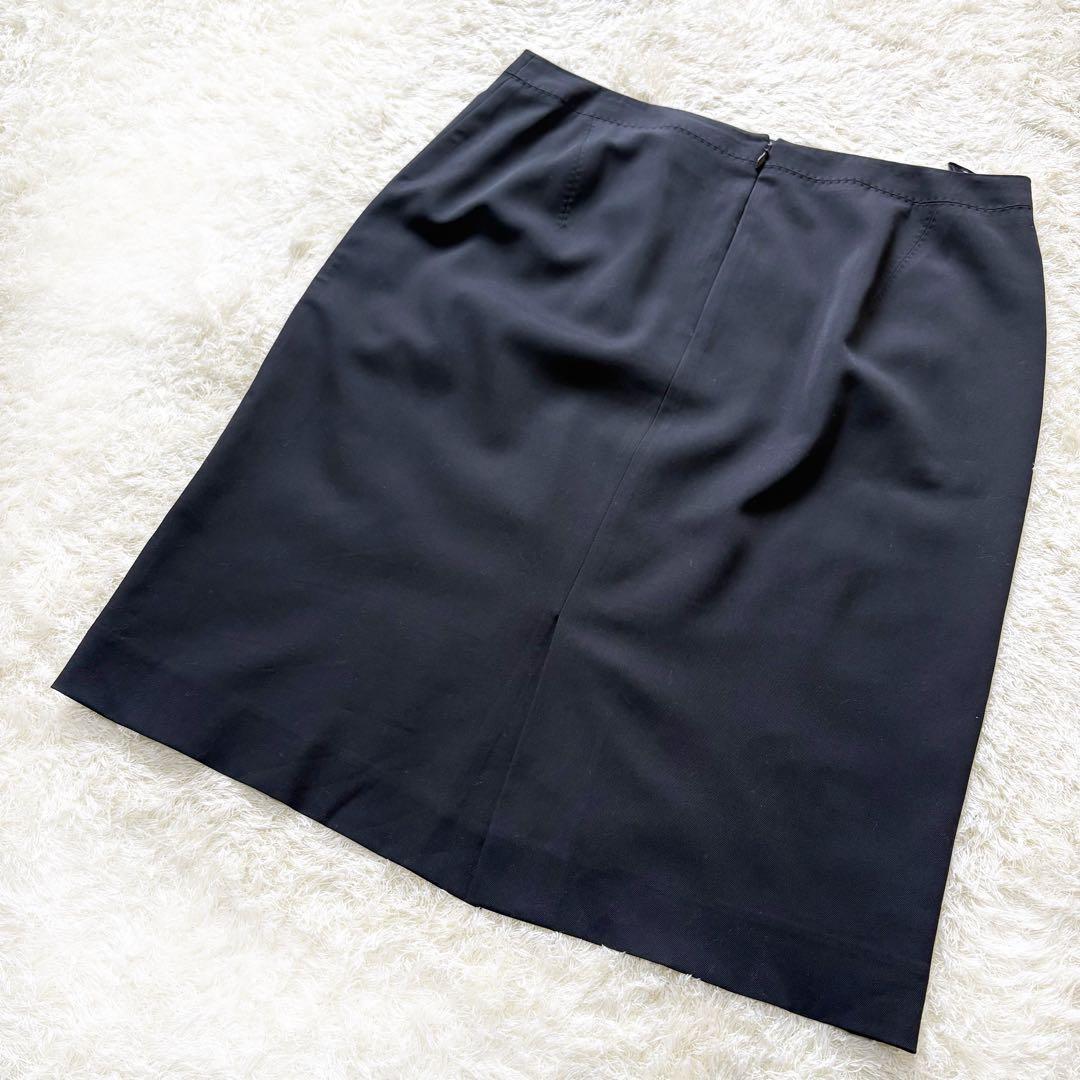 【美品】23区　スーツ　セットアップ　ブラック　大きいサイズ　上50下46 希少