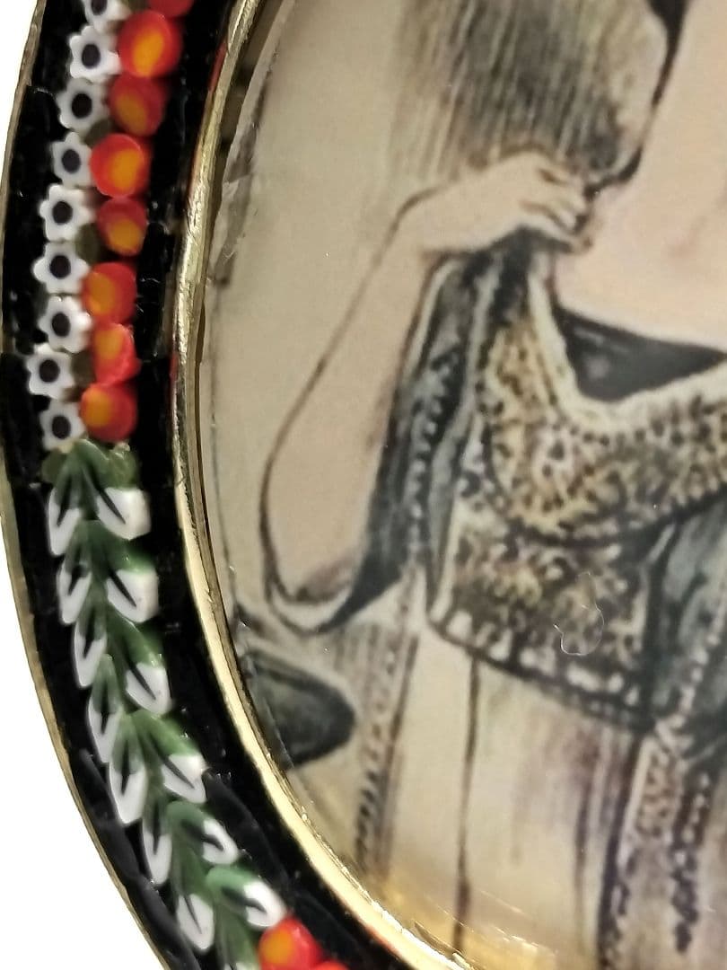 ITALY製 マイクロモザイク フォトフレーム 写真たて オーバルと他3点