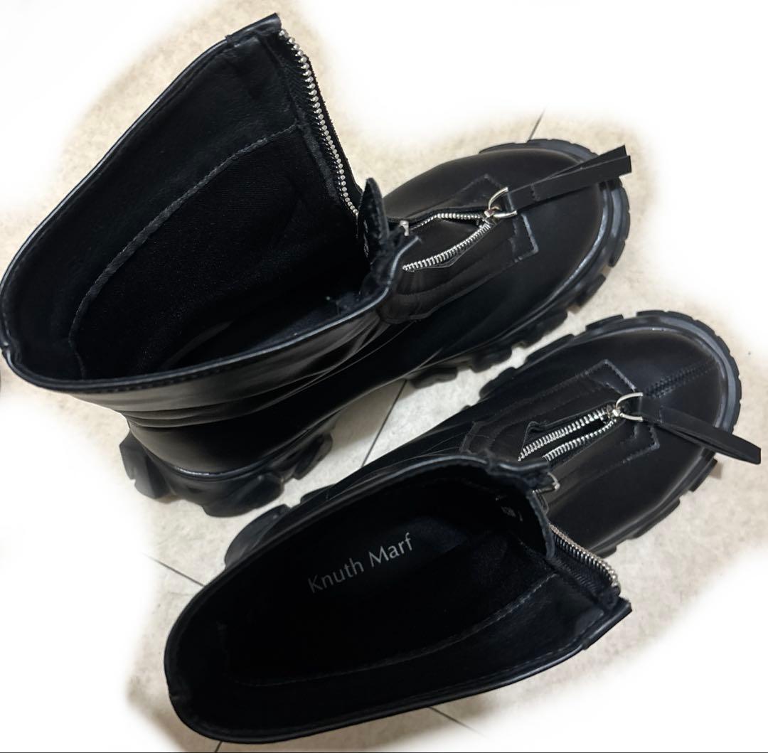 Knuthmarf unique sole boots ショートブーツ　黒 24