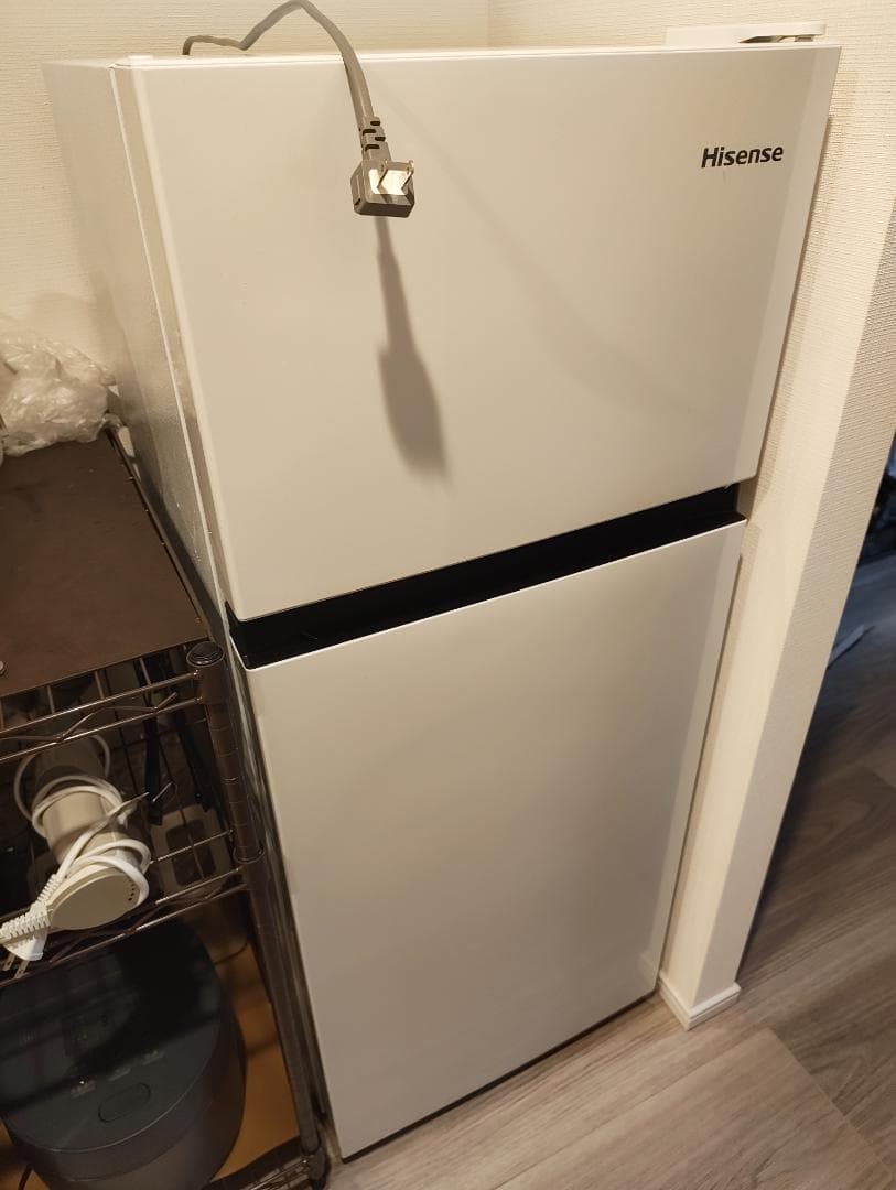 【送料込み】Hisense HR-B12HW 2ドア冷蔵庫 ホワイト