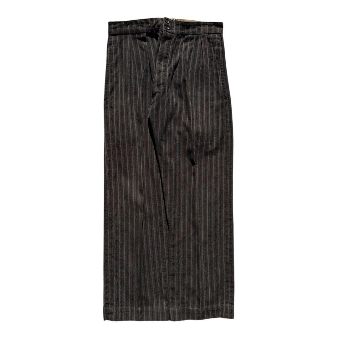 〜60s ヴィンテージ ユーロ ストライプパンツ ツータックパンツ ビンテージ