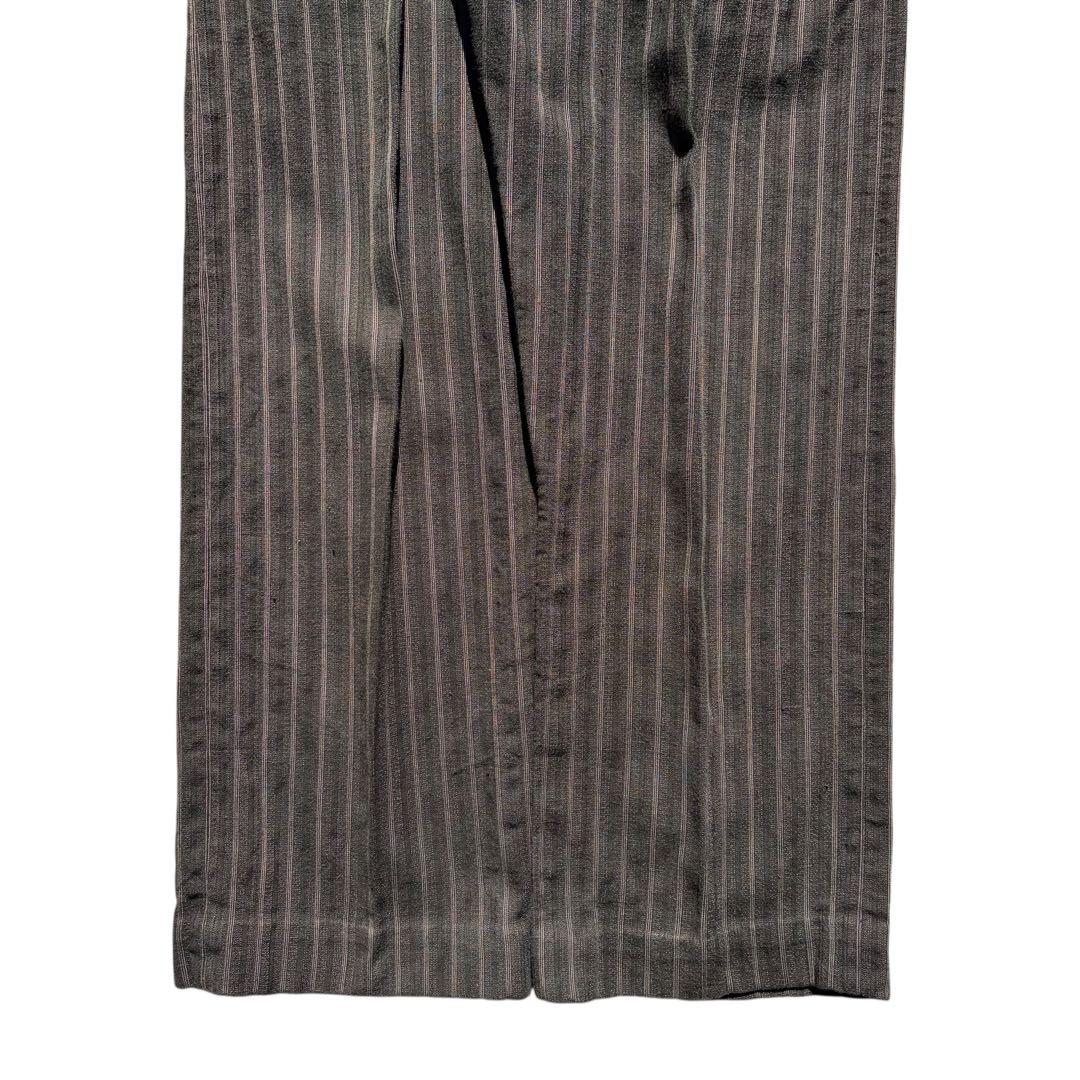 〜60s ヴィンテージ ユーロ ストライプパンツ ツータックパンツ ビンテージ