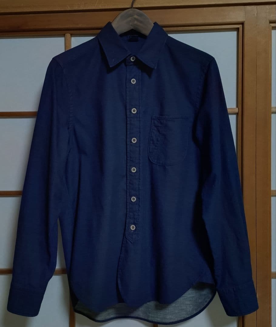 45R 二重織の908ローファーシャツ（インディゴ）