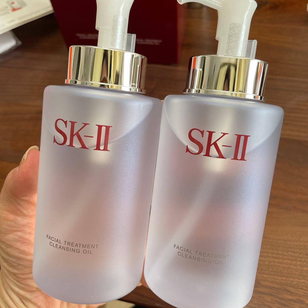 【新品未使用品】SK-IIクレンジングオイル2本セット 化粧水付き♡