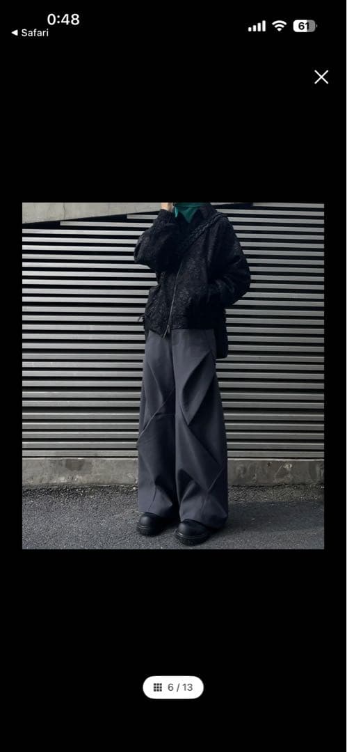 BAOVICTO バオヴィクト 変形ワイドパンツ グレーサイズI