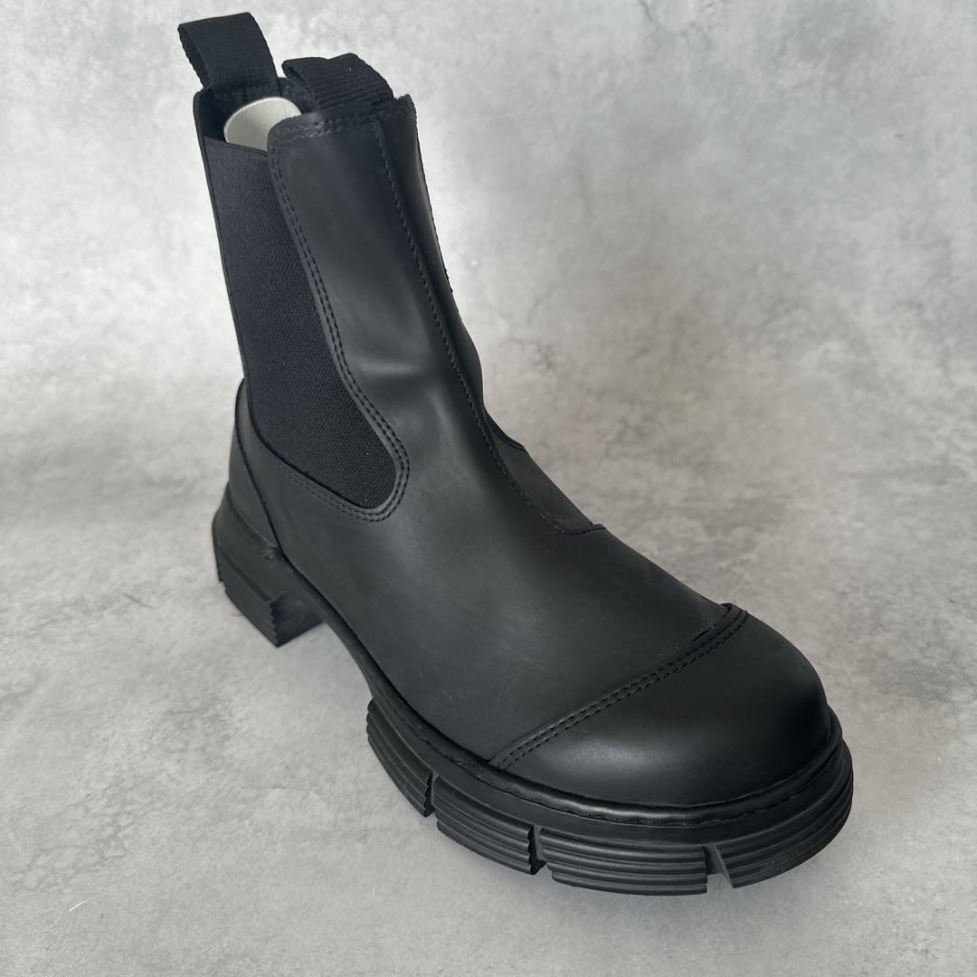 Ganni ガニー ブーツ レインブーツ ラバーブーツ チェルシーブーツ　38