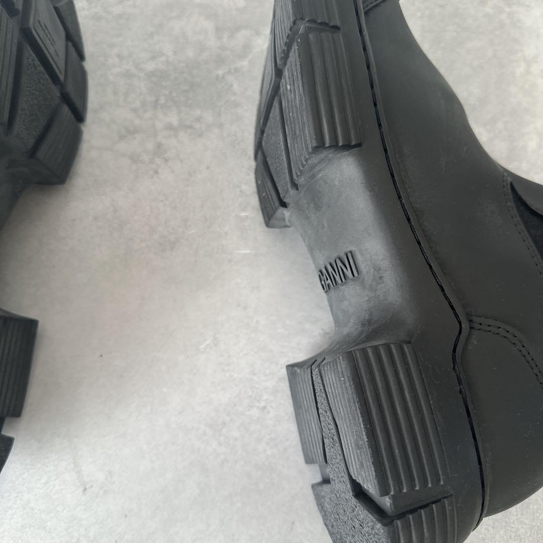 Ganni ガニー ブーツ レインブーツ ラバーブーツ チェルシーブーツ　38