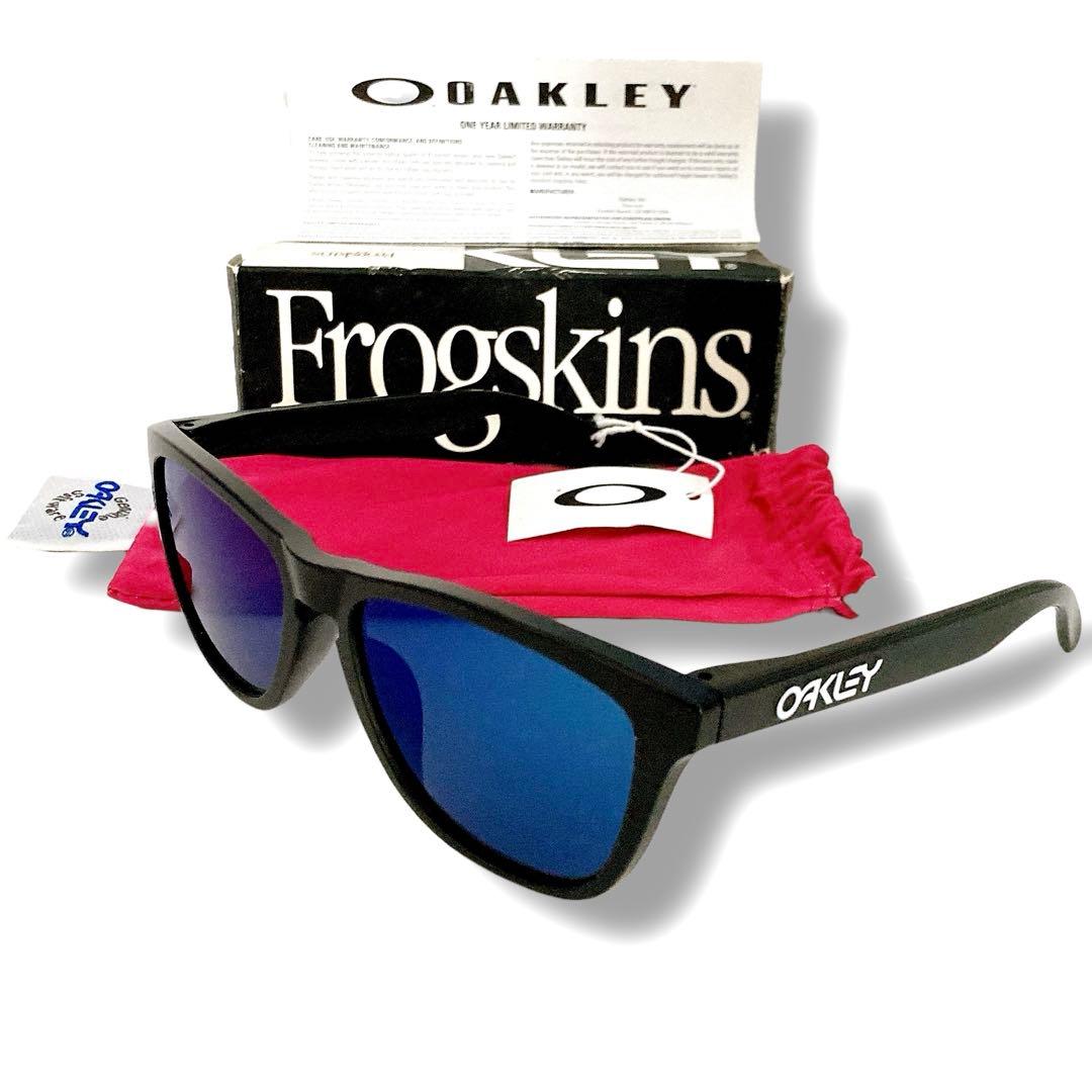 極美品✨OAKLEY オークリー　Frogskins サングラス　ブラック