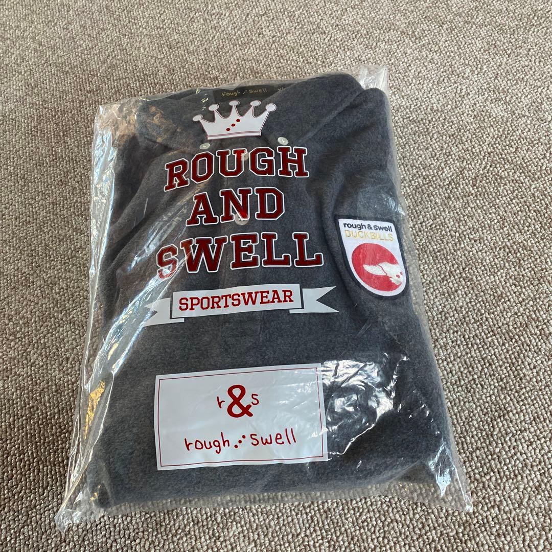 rough & swell フリースポロシャツ グレー