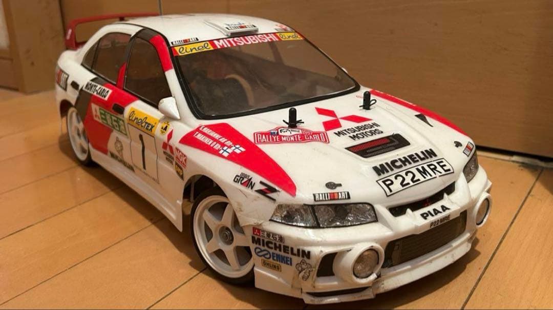 タミヤ TA03F 三菱ランサーエボリューションⅣ WRC 1/10