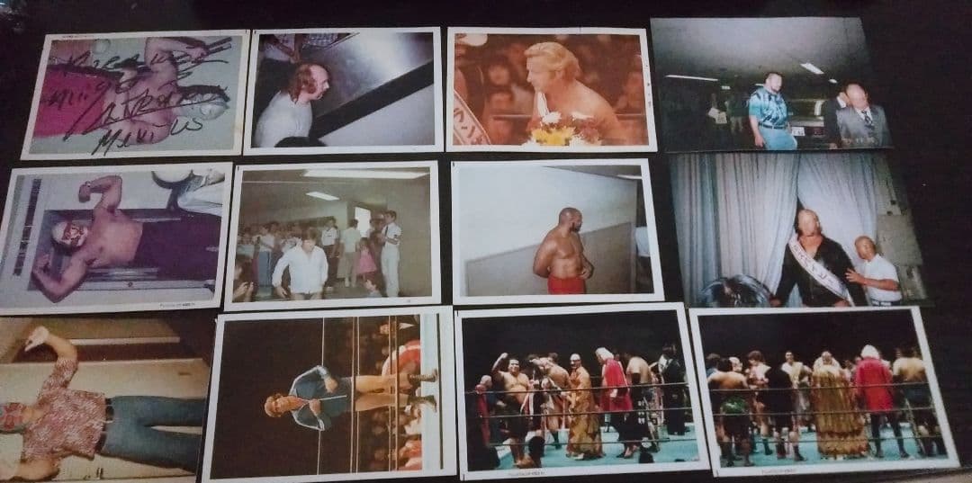 覆面レスラー ウルトラマン サイン付き写真 プロレスラー 写真セット